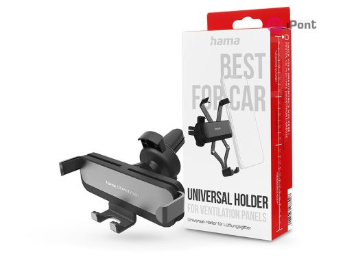HAMA univerzális szellőzőrácsba illeszthető autós tartó - HAMA Gravity UniversalHolder - fekete/szürke