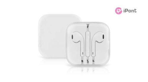 Apple gyári EarPods eredeti fülhallgató távvezérlővel és mikrofonnal 3,5mm Jack MD827ZM