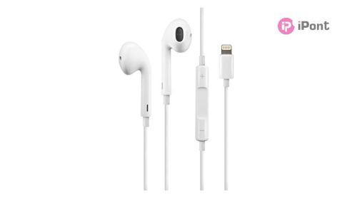 Apple gyári EarPods eredeti fülhallgató távvezérlővel és Lightning csatlakozóval MMTN2