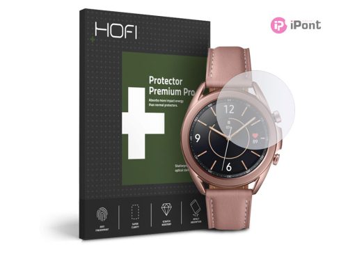 HOFI Glass Pro+ üveg képernyővédő fólia - Samsung Galaxy Watch 3 (41 mm) -      átlátszó