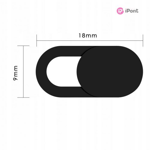 HOFI Slim Pro+ webkamera takaró/borító mobiltelefon, tablet, laptop - 3 db/cs - fekete