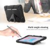 Samsung P610/P615 Galaxy Tab S6 Lite 10.4 ütésálló tablet tok 360 fokos         védelemmel, kijelzővédő üveggel - Tech-Protect Survive - fekete (ECO csomagolás)