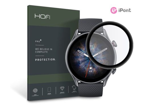 HOFI Hybrid Pro+ Glass üveg képernyővédő fólia -Xiaomi Huami Amazfit GTR 3 Pro -black
