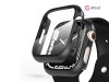 Apple Watch 7/Series 8 (41 mm) védőtok beépített edzett üveggel - DEFENSE 360 - fekete (ECO csomagolás)