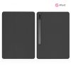 Samsung T730/T736B Galaxy Tab S7 FE 5G 12.4 tablet tok (Smart Case) on/off      funkcióval, Pencil tartóval - Tech-Protect - black (ECO csomagolás)