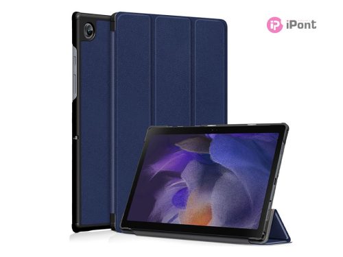 Samsung X200/X205 Galaxy Tab A8 10.5 tablet tok (Smart Case) on/off funkcióval -Tech-Protect - sötétkék (ECO csomagolás)