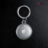 Szilikon védőtok és rögzítő kulcstartó Apple AirTag nyomkövetőhöz - átlátszó (  ECO csomagolás)