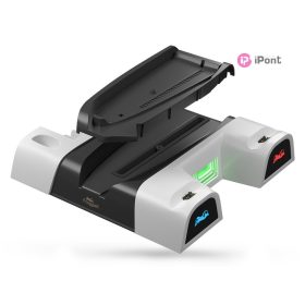   Froggiex FX-P5-C4-W PS5/PS5 Slim Multifunkciós ventilátoros állvány + headset tartó