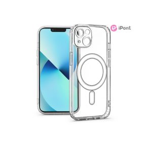   Haffner Clear Mag Cover kameravédős szilikon tok - Apple iPhone 13 - átlátszó