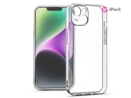 Haffner Clear Case szilikon tok - Apple iPhone 14 - átlátszó