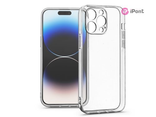 Haffner Clear Case szilikon tok - Apple iPhone 14 Pro - átlátszó