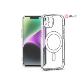  Haffner Clear Mag Cover kameravédős szilikon tok - Apple iPhone 14 - átlátszó