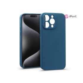 Haffner Matt szilikon tok - Apple iPhone 15 Pro - kék