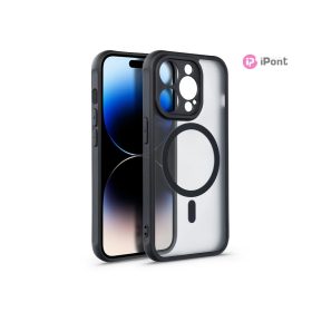   Haffner Matte Mag Cover szilikon tok - Apple iPhone 15 Pro - fekete/átlátszó