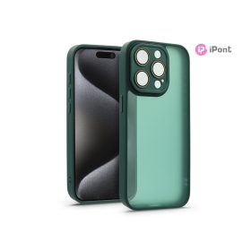   Haffner Variete tok kameravédő lencsevédő üveggel - Apple iPhone 15 Pro - sötétzöld
