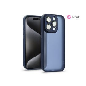   Haffner Variete tok kameravédő lencsevédő üveggel - Apple iPhone 15 Pro - sötétkék