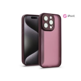   Haffner Variete tok kameravédő lencsevédő üveggel - Apple iPhone 15 Pro Max - bíbor