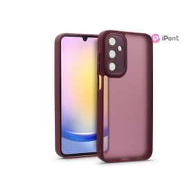   Haffner Variete tok kameravédő lencsevédő üveggel - Samsung SM-A256 Galaxy A25 5G - bíbor