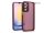 Haffner Variete tok kameravédő lencsevédő üveggel - Samsung SM-A256 Galaxy A25 5G - bíbor
