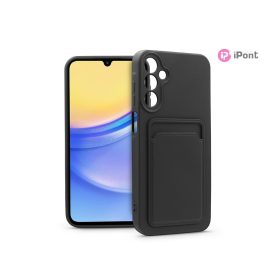   Haffner Card Case kártyatartós szilikon tok - Samsung A155 Galaxy A15 4G/5G - fekete