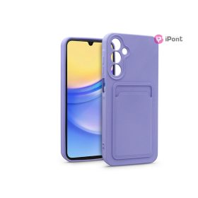   Haffner Card Case kártyatartós szilikon tok - Samsung A155 Galaxy A15 4G/5G - lila