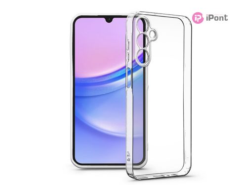 Haffner Clear Case Box kameravédős szilikon tok - Samsung A155 Galaxy A15 4G/A155G - átlátszó