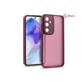   Haffner Variete tok kameravédő lencsevédő üveggel - Samsung SM-A556 Galaxy A55 5G - bíbor