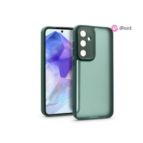   Haffner Variete tok kameravédő lencsevédő üveggel - Samsung SM-A556 Galaxy A55 5G - sötétzöld