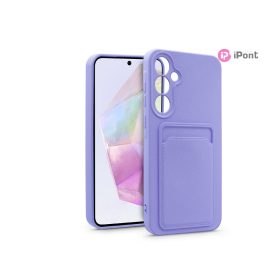   Haffner Card Case kártyatartós szilikon tok - Samsung SM-A356 Galaxy A35 5G - lila