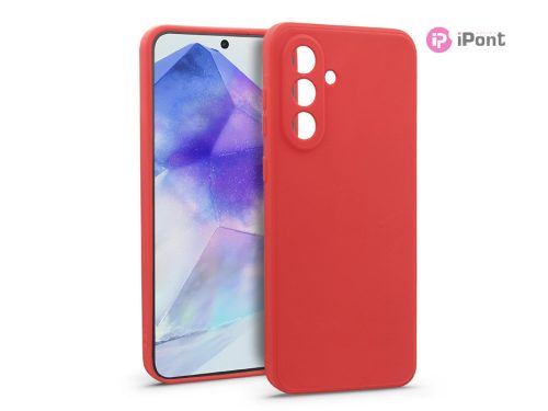 Haffner Soft szilikon tok - Samsung SM-A556 Galaxy A55 5G - piros
