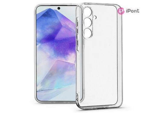 Haffner Clear Case kameravédős szilikon tok - Samsung SM-A556 Galaxy A55 5G - átlátszó