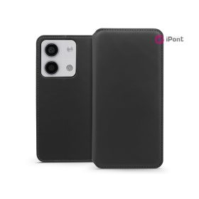   Haffner Dual Pocket Flip oldalra nyíló tok - Xiaomi Redmi Note 13 5G - fekete