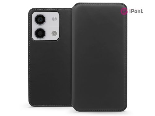 Dual Pocket Flip bőrtok - Xiaomi Redmi Note 13 5G - fekete