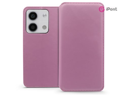 Dual Pocket Flip bőrtok - Xiaomi Redmi Note 13 5G - rózsaszín