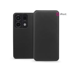   Haffner Dual Pocket Flip oldalra nyíló tok - Xiaomi Redmi Note 13 Pro 5G/Poco X6 5G - fekete