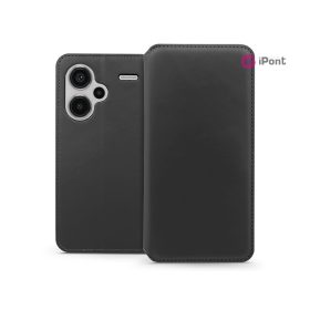   Haffner Dual Pocket Flip oldalra nyíló tok - Xiaomi Redmi Note 13 Pro+ 5G - fekete