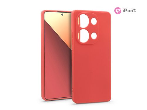Haffner Soft szilikon tok - Xiaomi Redmi Note 13 Pro 4G - piros