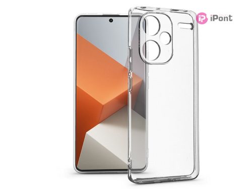 Xiaomi Redmi Note 13 Pro+ szilikon hátlap kameravédővel - Premium Clear Case Box- átlátszó