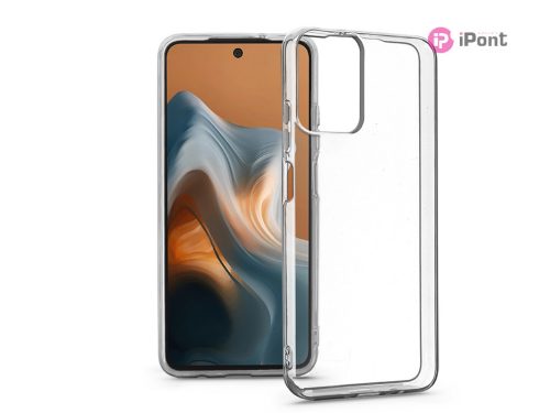 Haffner Clear Case szilikon tok - Motorola Moto G34 - átlátszó