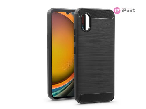 Samsung SM-G556B Galaxy Xcover 7 szilikon hátlap - Carbon - fekete