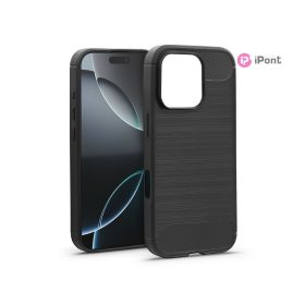   Haffner Carbon szilikon tok - Apple iPhone 16 Pro Max - fekete
