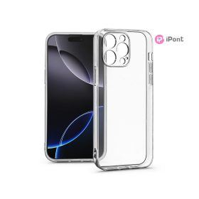   Haffner Clear Case kameravédős szilikon tok - Apple iPhone 16 Pro - átlátszó