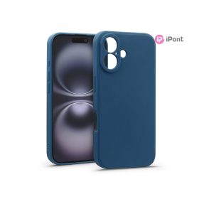 Haffner Matt szilikon tok - Apple iPhone 16 - kék