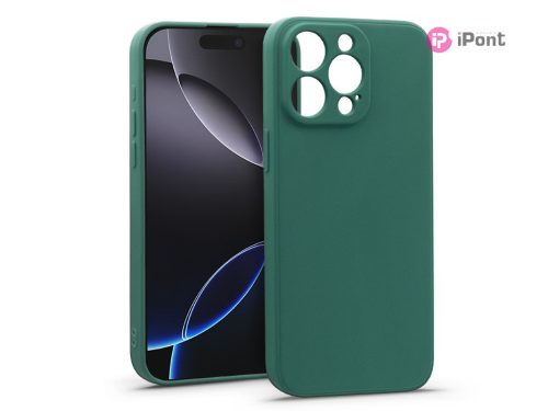 Haffner Matt szilikon tok - Apple iPhone 16 Pro - zöld