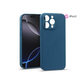 Haffner Matt szilikon tok - Apple iPhone 16 Pro - kék