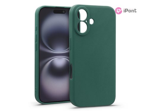 Haffner Matt szilikon tok - Apple iPhone 16 - zöld