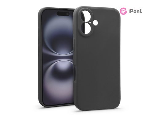 Haffner Soft szilikon tok - Apple iPhone 16 - fekete