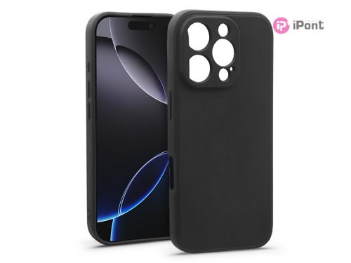 Haffner Soft szilikon tok - Apple iPhone 16 Pro - fekete