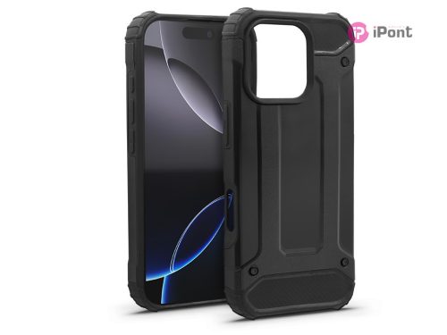 Haffner Armor ütésálló tok - Apple iPhone 16 Pro - fekete