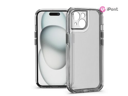 Haffner Matrix Clear kameravédős szilikon tok - Apple iPhone 15 - átlátszó